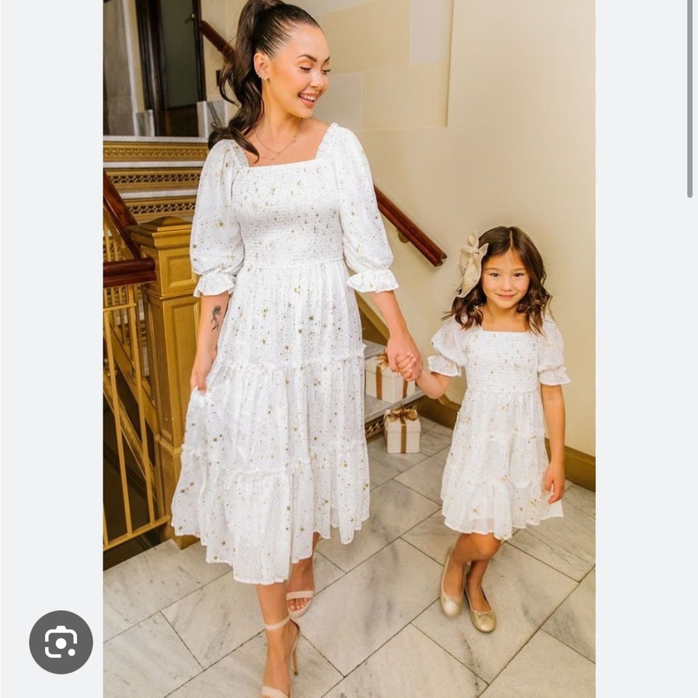 Ivy City Co Midsummer Nights Dress size Small with 0-3 months mini ✨